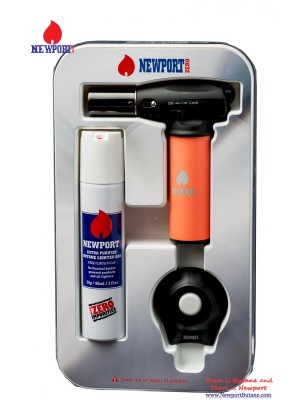 Newport Turbo Torch + Butane 90ml Package - Orange Newport Turbo Torch + Butane 90ml Package - Orange