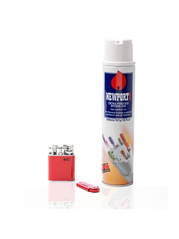 Double Torch Lighter + 300 ml Butane Can
